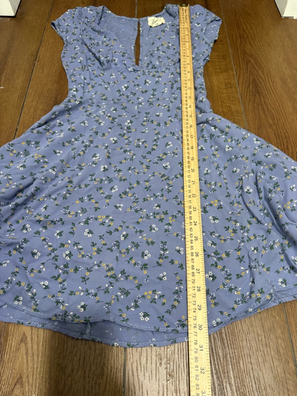 Denim & Supply Ralph Lauren Floral Cutout Mini Dress Boho Cottagecore Size 4 - Picture 9 of 9